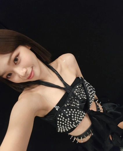 김채원 겨드랑이 셀카 겨라인 박제