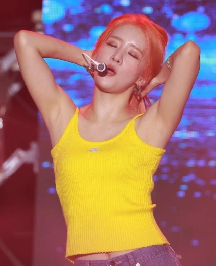 우주소녀 엑시 털겨 3단 클로즈업