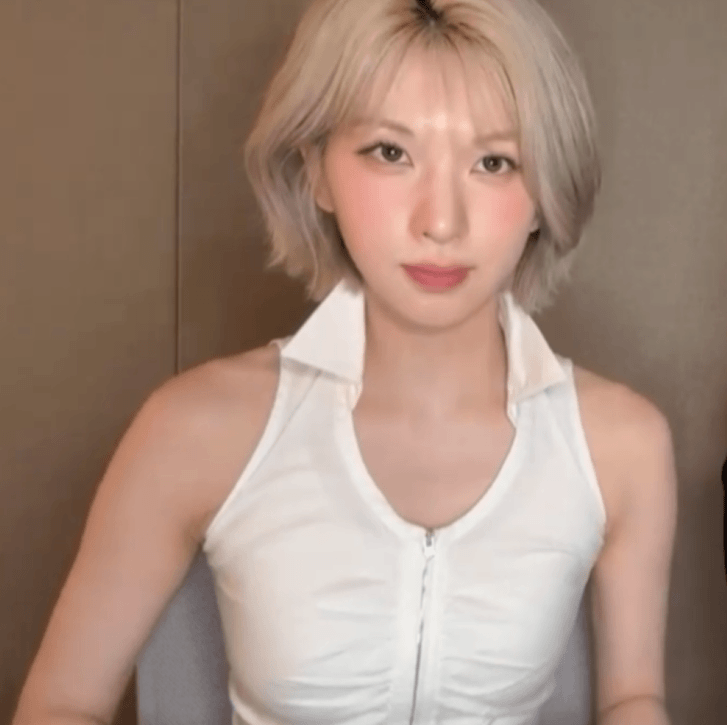엔믹스 배이 겨라인 각 잡힌 흰 슬리브핏 겨갤 취향 직격