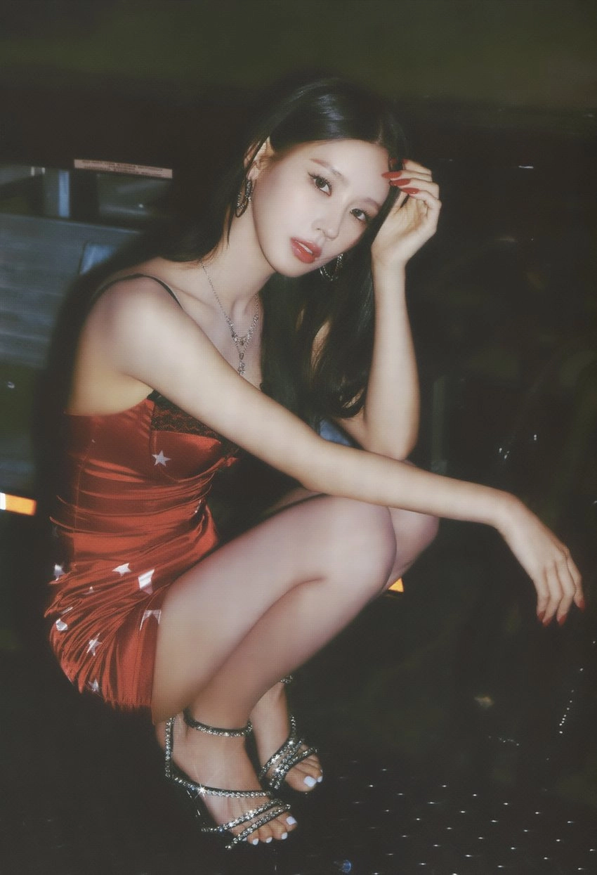 아이들 미연 발바닥 클로즈업
