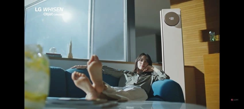 LG 가전 광고 감독 발붕이 의심된다는 연출 컷