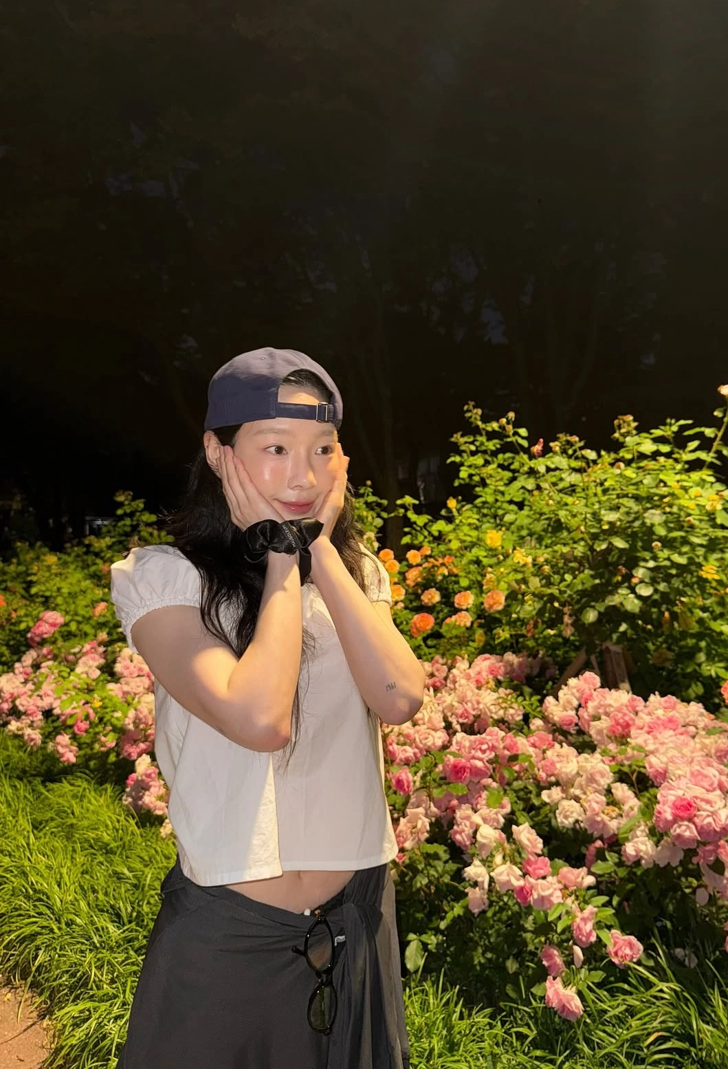 태연 은근슬쩍 배꼽노출
